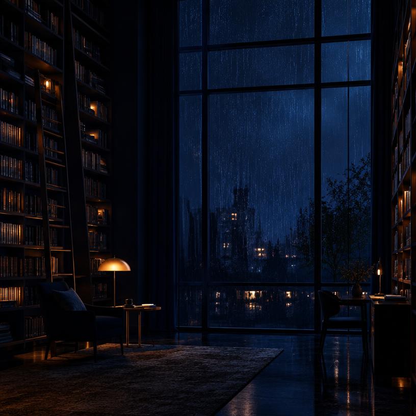 Library Rain artwork
